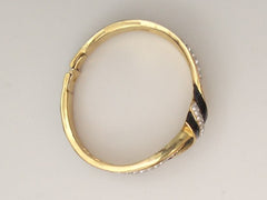 Enamel & Crystal Bangle Bracelet Kenneth Jay Lane