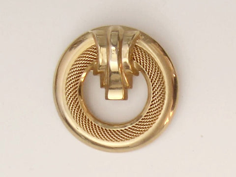 'MC CLELLAND BARCLAY' Gold Tone Brooch