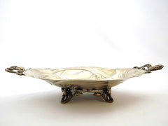 Silverplated Centerpiece Tulip Decoration  Art Nouveau circa 1900 by Victor Saglier & Frères, Silversmiths Paris. Hallmarked.