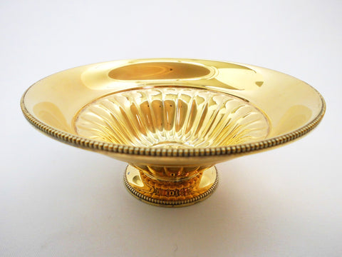 Gold over Silver A835 Bowl  WOLFERS Frères S.A. Brussels. 1942-1975 Makers Mark.